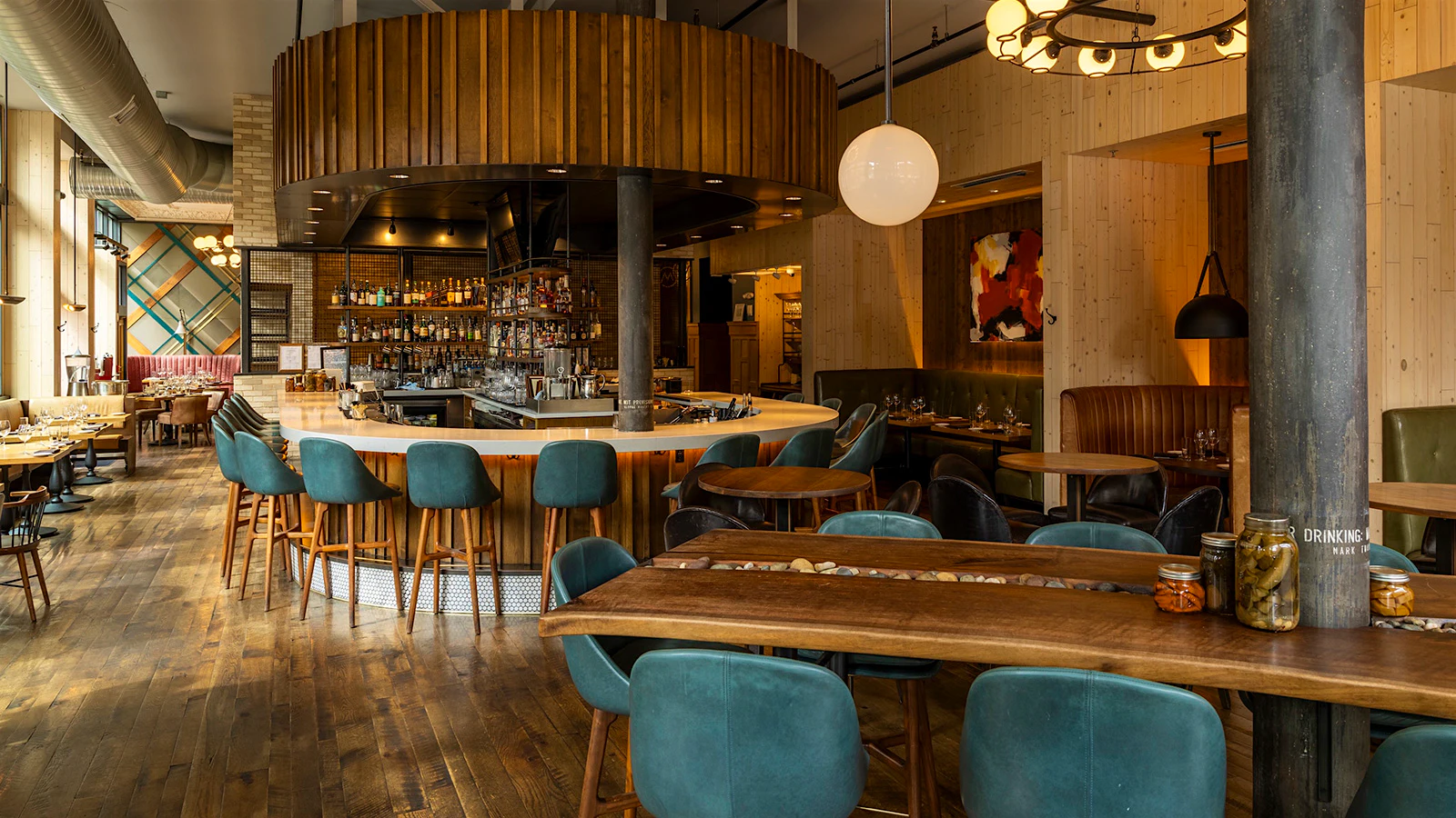 The dining room at Urban Farmer.